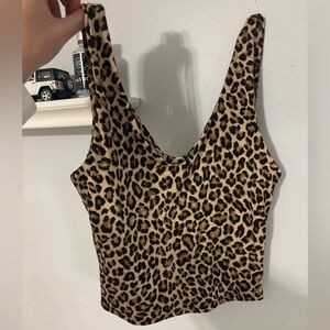 Gaze Leopard Print Tank Top